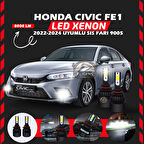 Honda Civic FE1 2022-2024 Sis Farı Uyumlu Şimşek Etkili Led Xenon Light Series H9005