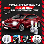 Renault Megane 4 2016-2021 Uzun Far Uyumlu Şimşek Etkili Led Xenon Performance Series H7