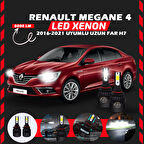 Renault Megane 4 2016-2021 Uzun Far Uyumlu Şimşek Etkili Led Xenon Light Series H7