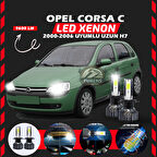 Opel Corsa C 2000-2006 Uzun Far Uyumlu Şimşek Etkili Led Xenon Pro Series H7