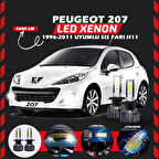 Peugeot 207 1996-2011 Sis Farı Uyumlu Şimşek Etkili Led Xenon Pro Series H11