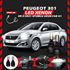 Peugeot 301 2012-2021 Uzun Far Uyumlu Şimşek Etkili Led Xenon Light Series H1
