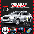 Peugeot 301 2012-2021 Uzun Far Uyumlu Şimşek Etkili Led Xenon Pro Series H1