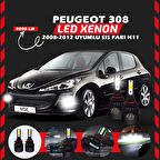 Peugeot 308 2008-2012 Sis Farı Uyumlu Şimşek Etkili Led Xenon Light Series H1