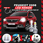 Peugeot 2008 2016-2019 Uzun Far Uyumlu Şimşek Etkili Led Xenon Performance Series H7