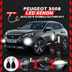 Peugeot 3008 2016-2019 Sis Farı Uyumlu Şimşek Etkili Led Xenon Light Series H11