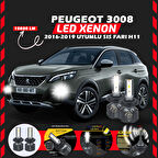 Peugeot 3008 2016-2019 Sis Farı Uyumlu Şimşek Etkili Led Xenon Premium Series H11