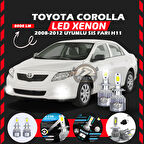 Toyota Corolla 2008-2012 Sis FarI Uyumlu Şimşek Etkili Led Xenon Performance Series H11