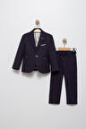 Erkek Çocuk Lacivert Spor Takım Elbise Ceket Pantolon Takım