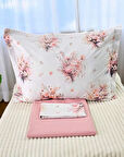 Bahar Çiçekleri Çift Kişilik Çarşaf Yastık Seti %100 Pamuk