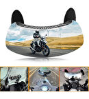 Motosiklet 180 Derece Geniş Açılı Dışbükey Görüş Aynası,Ön Cam Dikiz Aynası _Supermoto