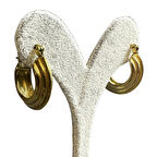 Uretti - İREM 3914 7007 Çizgi Katmanlı Model Çelik Küpe