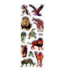 Sticker Kabartmalı Stiker Defter, Planlayıcı Etiket Orman Hayvanları(cb278) 16x7 cm