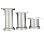 40 LIK 10 CM MAT KROM PLASTİK YUVARLAK AYAK ( 4 ADET )