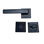 KAPI KOLU MAX AVANTİ MATSİYAH KARE ROZETLİ WC / 2 TAKIM