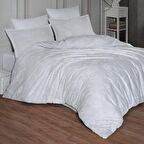 Clasy Ranforce Nevresim Takımı Çift Kişilik Arnor v1 Beyaz