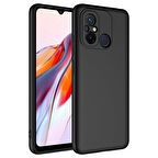 Gpack Xiaomi Redmi 12C Kılıf Mara Lansman Silikon Mat Soft İçi Süet