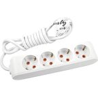 Viko Multi-Let 4 lü Kablolu Priz 1 Mt. Beyaz