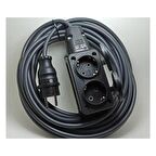 Bemis 2 li Kauçuklu Priz 3x2.5mm Uzatma 15 Mt.