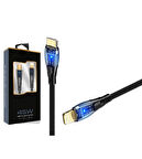 45w Usb-c Lightning Işıklı Şeffaf Kablo Hızlı Şarj, Dayanıklı Tasarım, İphone Ve İpad Uyumlu ( Lisinya )