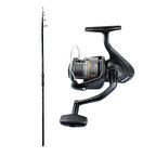 YekOutdoor Profesyonel Olta Seti Okuma Ceymar Tele surf 4.30M Surf Kamışı&Okuma Revenger RV-65 FD Olta Makinesi