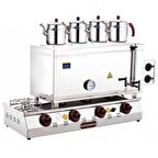 LPG'li Dört Demlik Çay Ocağı 85'lik