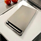 Antibakteriyel Çekmeceli Çelik Kesme Tahtası 24x36