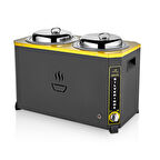 Işıkgaz Jumbo Çorba Kazanı  9+9 Litre Siyah