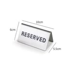 Paslanmaz Çelik Masa Üstü Rezerve 10*6 Cm - 6 Adet