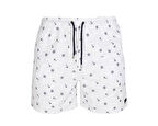 Miami Beach 204 Beyaz Desenli Erkek Sort 204-BEYAZ-DESENLI-ERKEK-SORT Erkek Şort Mayo Beyaz