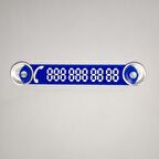 Araç Park Telefon Numaratörü Tel No Gösterici Numaratik Mavi-Beyaz YDNMR012