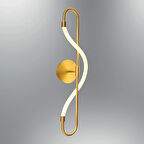 Gold Renkli Yumuşak Boru Ledli Aplik ve İç Mekan Aplik