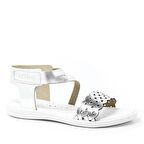 Artico Etoile Hakiki Deri Vaketa Gümüş Gri Kız Çocuk Sandalet