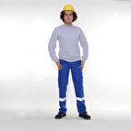 Formteks Kargo Pantolon 16/12 Gabardin Reflektörlü Sax