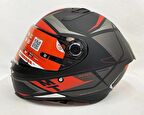 MT Kask Mt Revenge 2 S Hatax B5 Motosiklet Kaskı Kırmızı - Mat Siyah 2XL