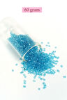 Kesme Cam Boncuk 2mm - 60 Gram - Şeffaf Turguaz - BNC397
