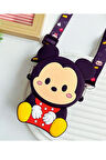 Kız Çocuk 3 Boyutlu Silikon Çanta Omuz Askılı Mickey Mouse Çanta ( Ayarlanabilir İp Askılı)