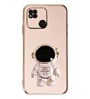 Gpack Xiaomi Redmi 10A Kılıf Kamera Korumalı Astronot Desenli Standlı Silikon