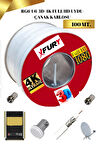FURY FURYRG6U6 UYDU ÇANAK KABLOSU 3D-4K FULL HD 100 METRE KABLO