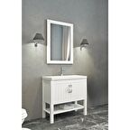 HELEN 80 CM BANYO DOLABI BEYAZ - BOY DOLAP HARİÇ 