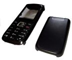 Nokia 1650 Kapak Nokia 1650 uyumlu Siyah ön Kapak Arka Kapak Tuş Takımı