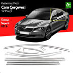 Skoda Superb Krom Cam Çerçeve Seti 12 Prç 2015-2022