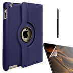 Gpack Apple iPad Mini 1 Kılıf Kapaklı Standlı 360 Dönebilen Koruma dn11  Nano  Kalem
