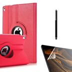 Gpack Apple iPad 9.7 2017 5.Nesil Kılıf Kapaklı Standlı 360 Dönebilen Koruma dn22  Nano  Kalem