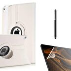 Gpack Apple iPad 9.7 2017 5.Nesil Kılıf Kapaklı Standlı 360 Dönebilen Koruma dn22  Nano  Kalem