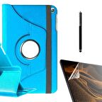 Gpack Samsung Galaxy Tab A 8.0 2019 T290 Kılıf Kapaklı Standlı 360 Dönebilen Koruma dn22  Nano  Kalem