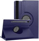 Gpack Samsung Galaxy Tab S7 T870 Kılıf Kapaklı Standlı 360 Dönebilen Koruma dn2