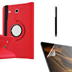 Gpack Samsung Galaxy Tab E T560 9.6 Kılıf Kapaklı Standlı 360 Dönebilen Koruma dn22  Nano  Kalem