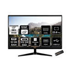 Acer Aspire C24-1800 i5 1335U 12GB 512GB SSD Intel Graphics 23.8" FHD W11P All In One PC Siyah & PER