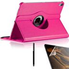 Gpack Apple iPad Pro 12.9 2018 3.Nesil Kılıf Kapaklı Standlı 360 Dönebilen Koruma dn33  Nano  Kalem